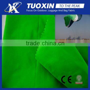 bright green ripstop nylon taffeta fabric for paraglider