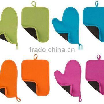Neoprene Kitchen Glove & Pad Set