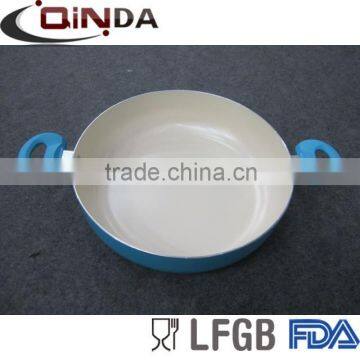 aluminum electric ceramic coated electric fry pan with two ears QD-FC050