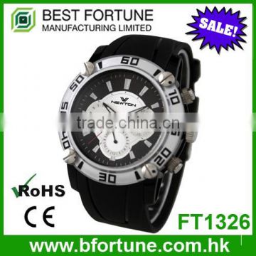 FT1326 2016 fashion sports chronograph function 24 hour hand watch for man