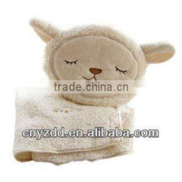 plush toys with blankets/plush blanket toy/plush sheep with blanket