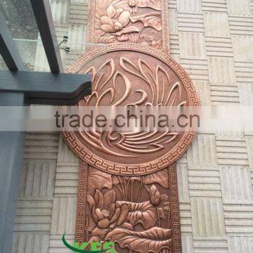 Bronze large wall relief sculpture