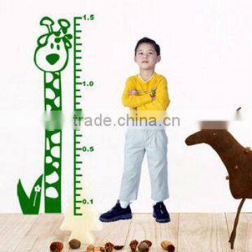 kids cartoon height measurement wall stickers