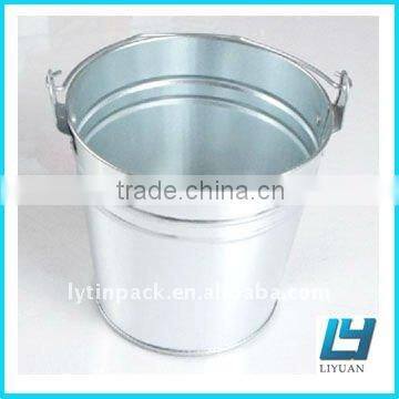 sliver high quality tin bucket