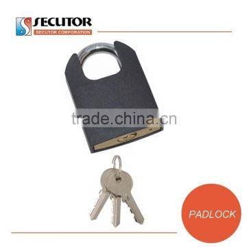 PVC Plastic Shell Shackle Protected Lock Brass Padlock photo-2