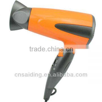 SAIDING travel foldable 1400W hair dryer with dual voltage SD-805