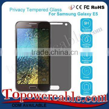 Tempered Glass Privacy Anti Spy Screen Protector For Samsung E5