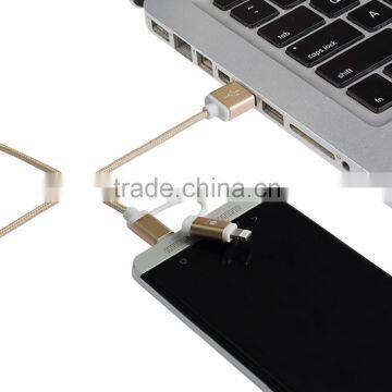 2 in 1 Data Cable for Iphone Cable MFI Approved Cable