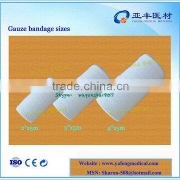 4m 5m medical rolled cotton gauze roll bandage