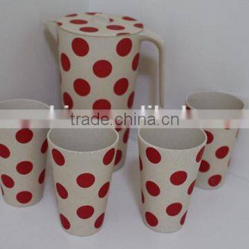 5pcs fresh and biodegradable bamboo cup set