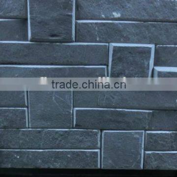 Black Rome mosaic slate wall cladding