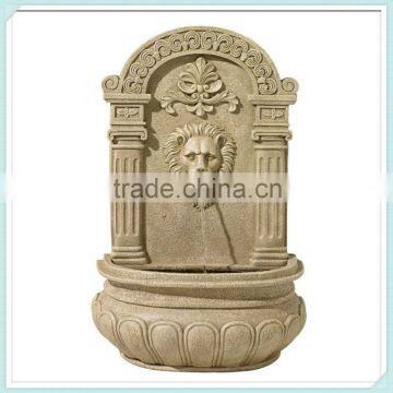 Resin garden lion head fountain