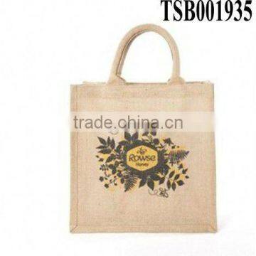 hot sale fashion promotional jute lunch bag