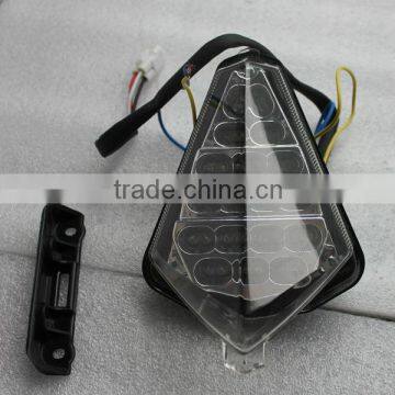 Integrated clear led motorcycle tail lights with turn light for Yamaha