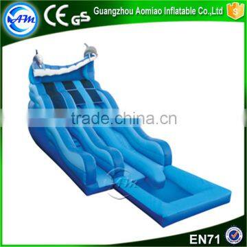 New Style Giant Colorful Inflatable Floating Water Slide With Pool Supplier's Choice photo-6