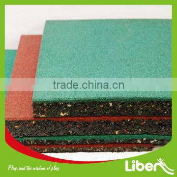 Outdoor Playground Rubber Backing Commercial Carpet Floor Tiles,Gym Rubber Tile,Driveway Rubber Interlocking Tiles LE.DD.001                        
                                                Quality Choice