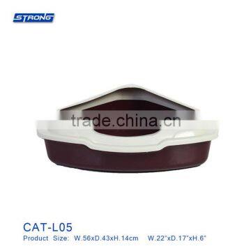 CAT-L05 (Triangle Cat Litter Tray with Rim)