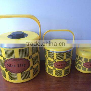 2015 New Stainless Steel Inner Plastic insulated food container