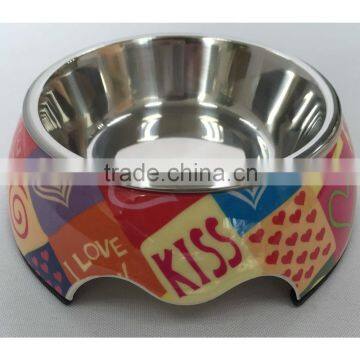 High quality colorful cat melamine bowl