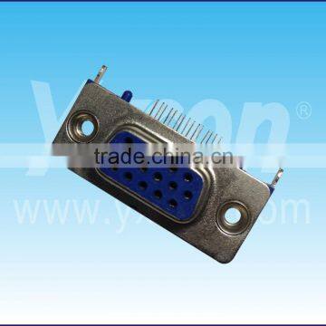 D-SUB Connector Three Row With Locating Pegs Blue Color HDR Connector photo-3