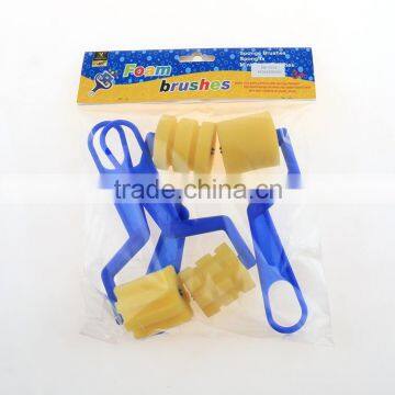 Hot Selling Plastic Handle Sponge Soft Checkered Pattern Design Paint Rollers photo-4