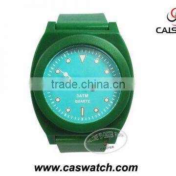 Colorful navy blue cheap PVC strap watch