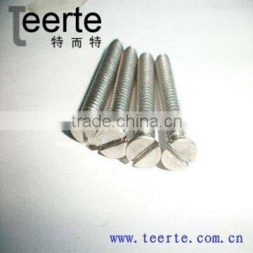 slotted flat head screw stainless steel DIN963