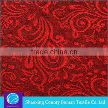 Textile supplier Top selling Design Elastic jacquard fabric red