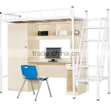 School Furniture Steel bed with Wardrode