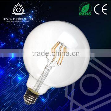 led bulb light G95 4W 440lm/w E27 2700-6500K dimmable led filament bulb glass E27 G95 led light