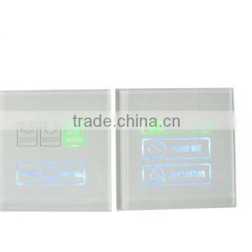 Hotel Electronic Doorplate, LED Room Number Display, Touch Doorbell