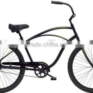 single speed men's cruiser bikes 26 inch hi-ten steel frame beach cruiser bike for sale