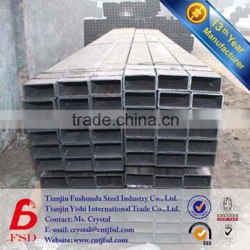 black annealed&galvanized square/rectangular steel tube