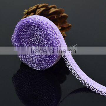 garment use elastic nylon knitted webbing with picot