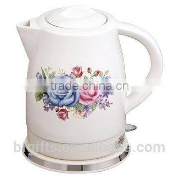 Enamel kettle set/ Ceramic LED Electric kettle/ White High Quality Teapot set/ 2015 New Design-3