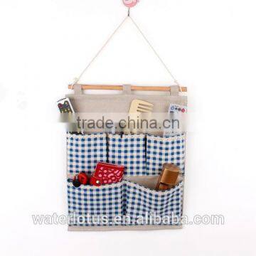 Durable Wall Decorative Fabric Hanging Bag With Pocket photo-2