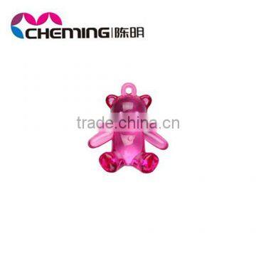 wholesale acrylic crystal bear pendant bead