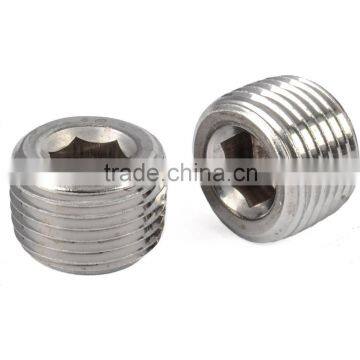 Stainless Steel Hex Socket Pipe Plug For Instrument