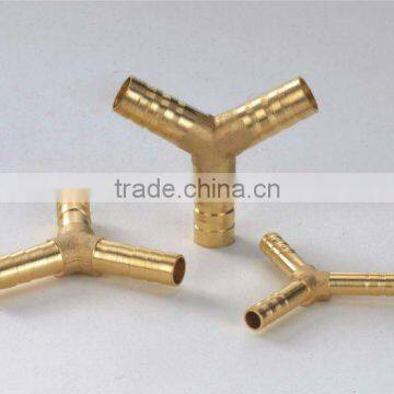 brass pipe Y-shaped tee