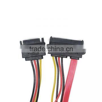 7+15 pin female sata cable to 15 pin male sata power cable with 7 pin female serial ATA cable