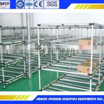 Steel production line flow rack