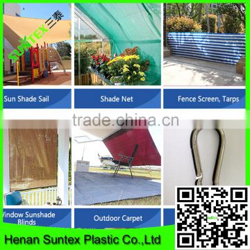 HDPE with UV additives Sun Shade Sail with Stainless Steel Hardware Kit, UV Block Fabric Patio Shade Sail in Color Sand