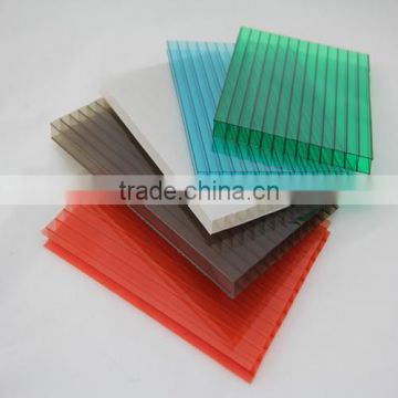 Decoration panel for canopy roof twin wall hollow polycarbonate sheet wholesale double layer plastic sheets