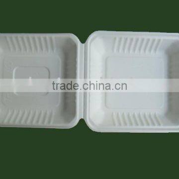 bagasse moulded pulp clamshell 8inch