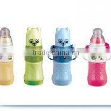 Lovely baby feeding bottle with glass liner