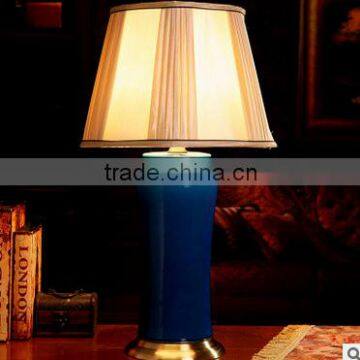 Noble Factory Supplied Blue Antique Table Lamp for Weddings With Shadow photo-2