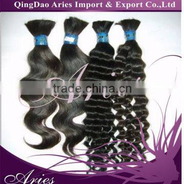 new 18" 100% human remy hair virgin bulk JERRY CURLY