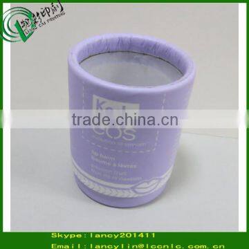 small push up paper cylinder tube for lip balm or lipstick use paper tube