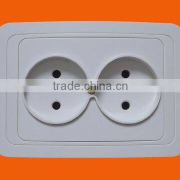 European style 2 pin wall socket (F2209)