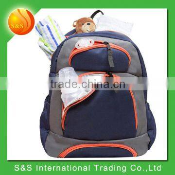 Wholesale Baby Product Multi Compartment Diaper Backpack Bag with Changing Pad